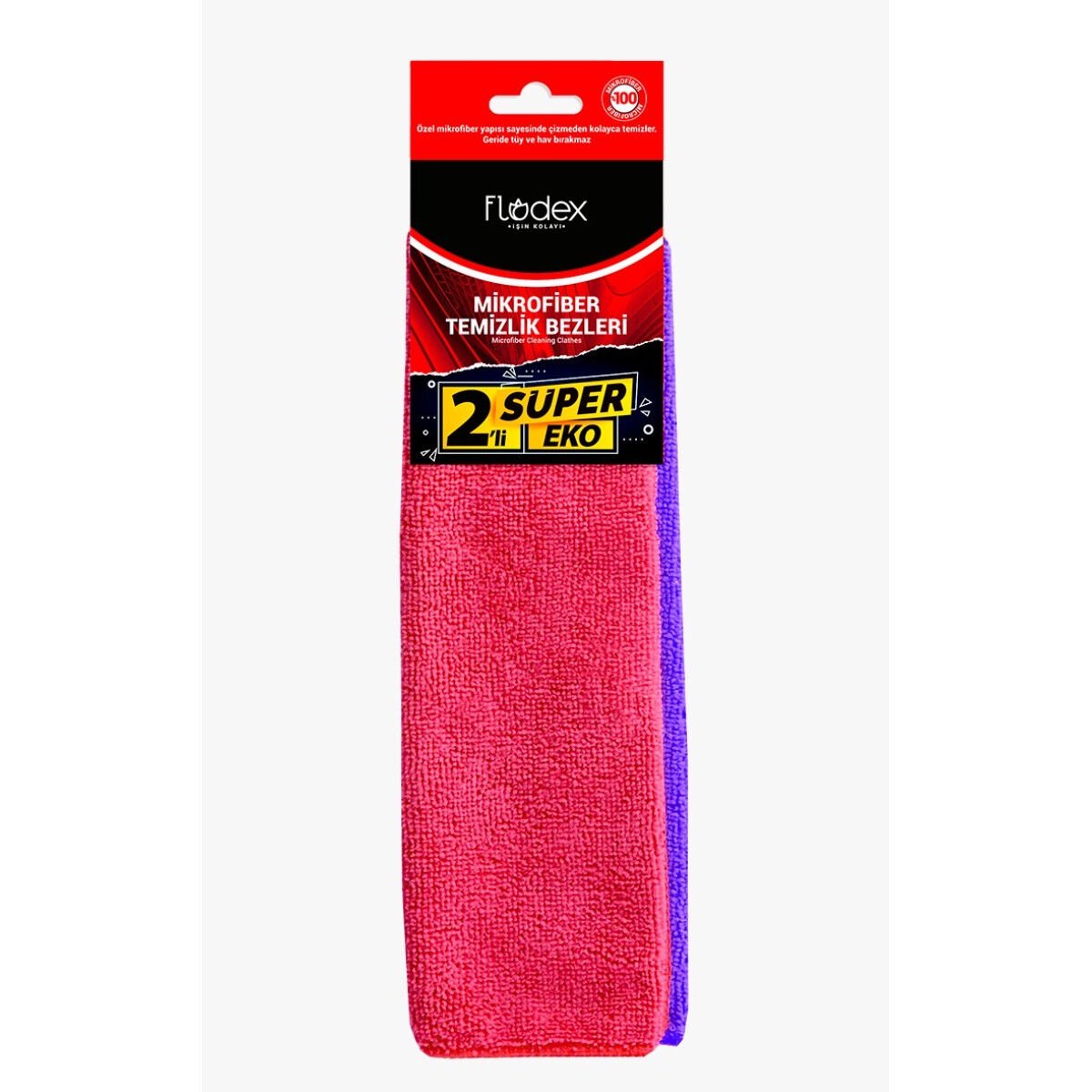FLODEX MİKROFİBER TEM.BEZİ 2'Lİ  SÜP EKO