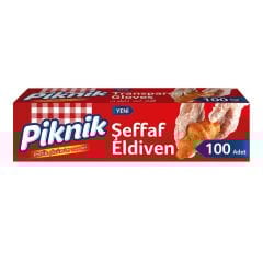 Piknik Plastik Şeffaf Eldiven 100’lü
