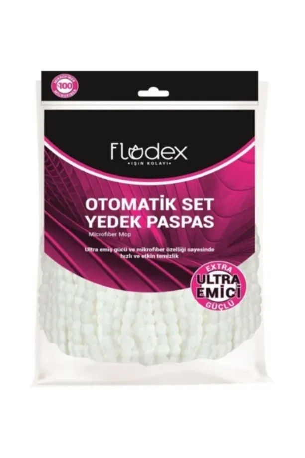 FLODEX Mikrofiber Otomatik Temizlik Seti Yedek Mop