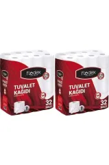FLODEX Tuvalet Kağıdı Çift Katlı 64 Lü Paket (2pk*32) (extra Güçlü Serisi)