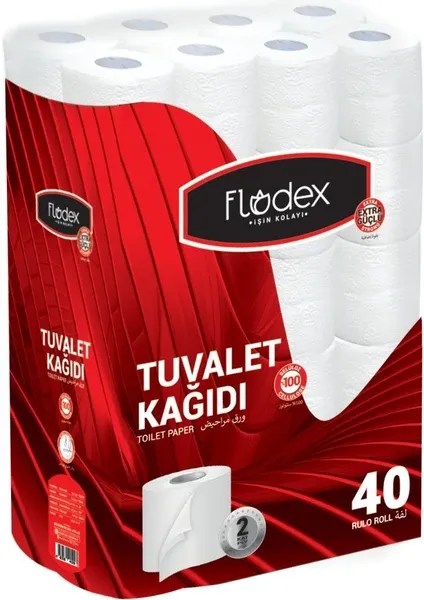 Flodex 40'lı 2 Katlı Tuvalet Kağıdı