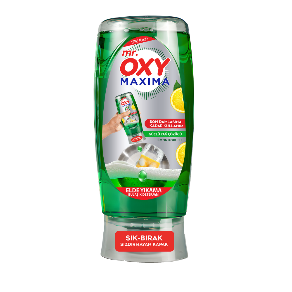 Mr. Oxy Maxima Elde Yıkama Bulaşık Deterjanı Limon Kokulu 650 ml