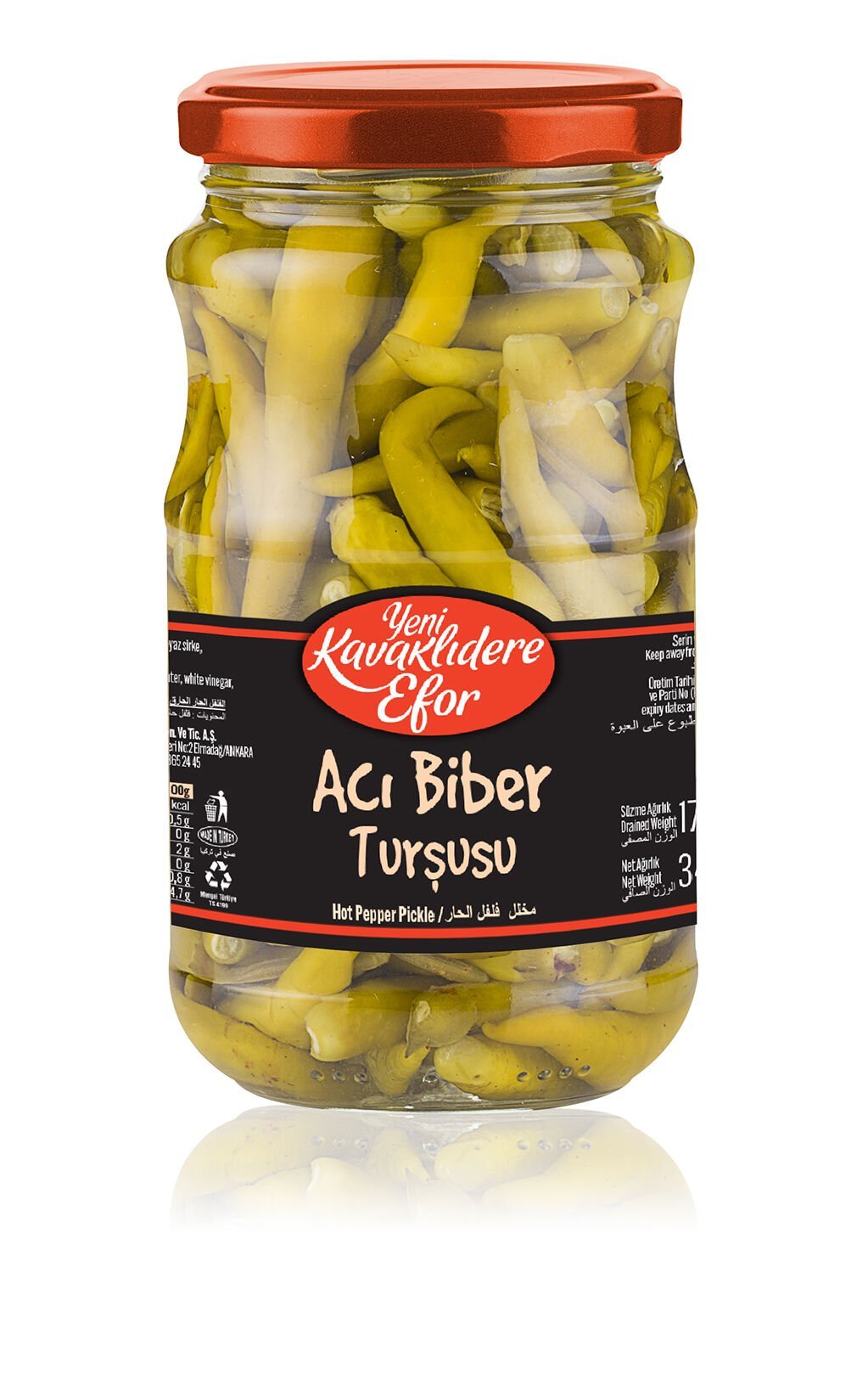 Yeni Kavaklı dere Acı Biber Turşusu 340 ml