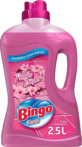 Bingo Fresh Pembe Düşler Yüzey Temizleyici 2.5 lt