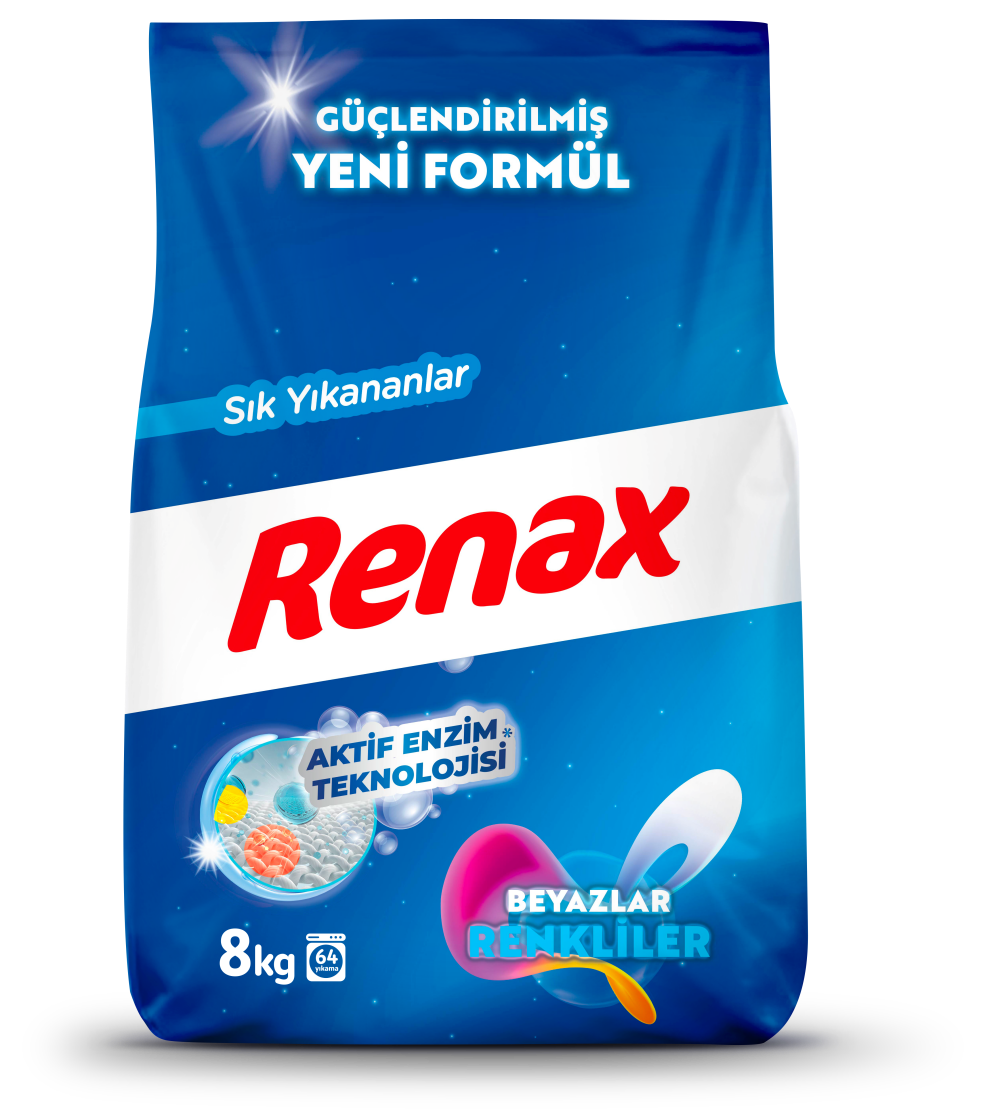 Beyazlar ve Renkliler 8 kg Renax
