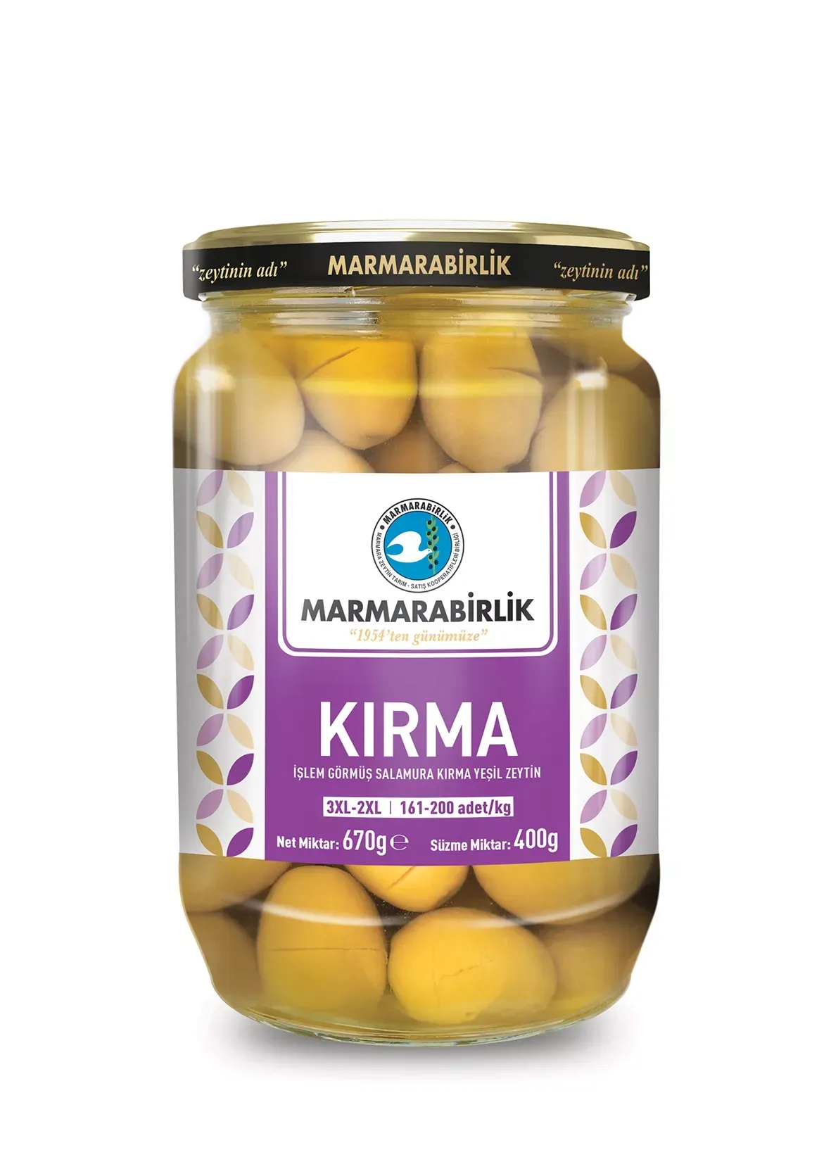 Marmara Birlik Kırma Yeşil Zeytin 670 g