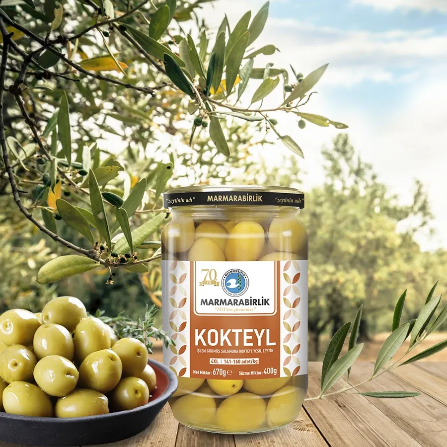 670 g. 4XL-3XL (141-180 adet/kg) Kokteyl Cam Kavanoz