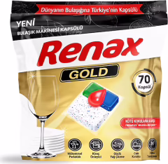Renax Gold Bulaşık Makinesi Tableti 70'li