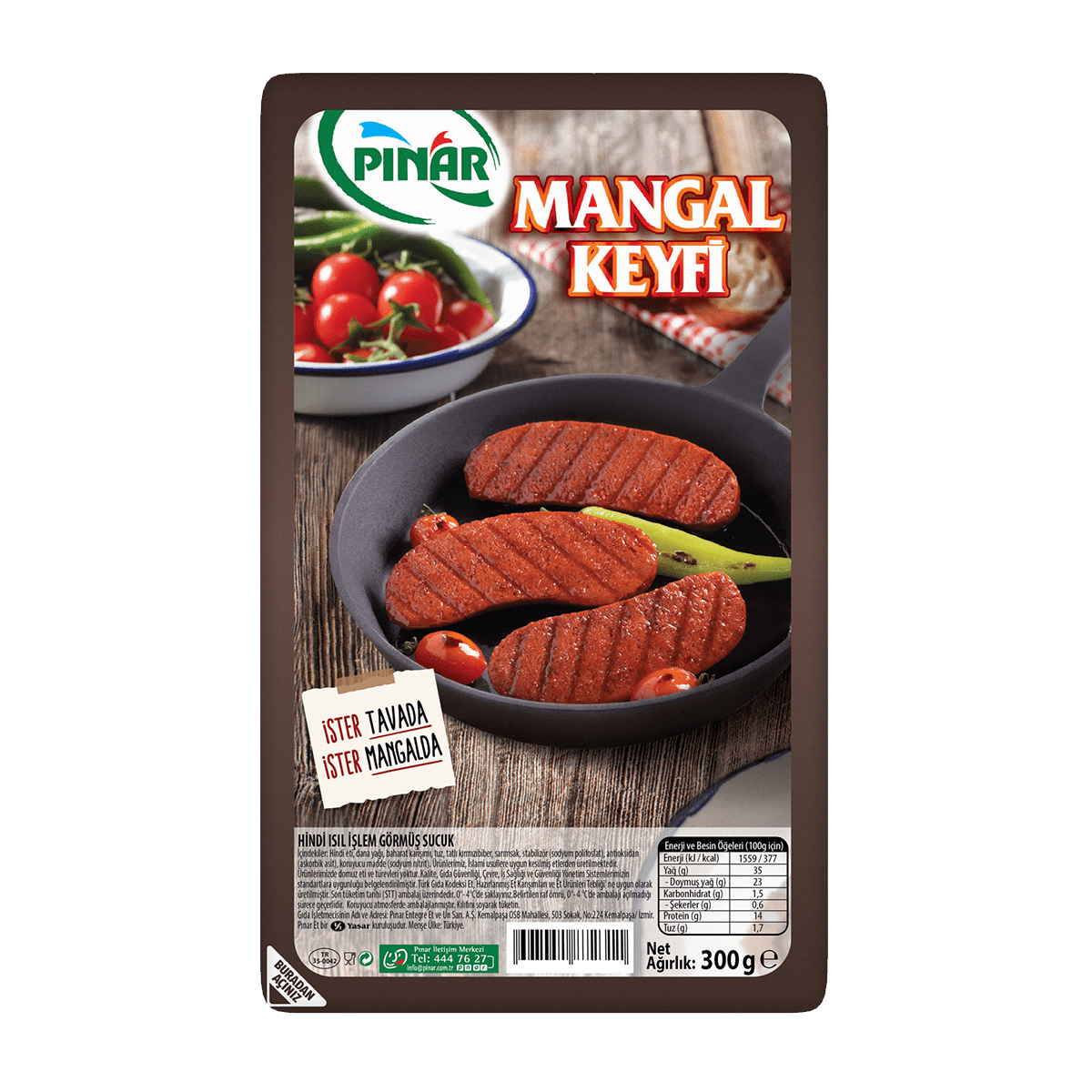 Pınar Mangal Keyfi Sucuk 300 G
