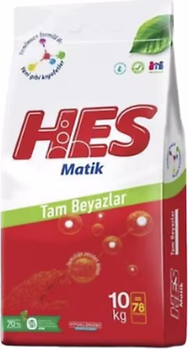 Hes Matik Tam Beyazlar 10 kg Toz Deterjan