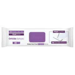Sleepy Easy Clean Orkide Bahçesi Mopa Uyumlu Yer Temizlik Havlusu 20 Yaprak