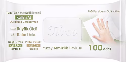 Turco Doğadan Yüzey Temizlik Havlusu 100 Yaprak