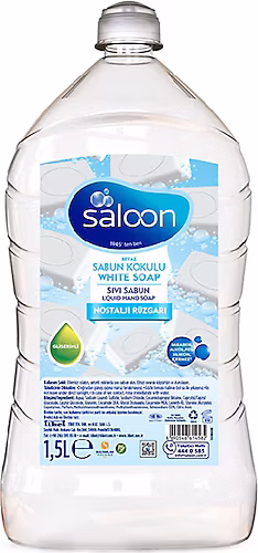 Saloon Beyaz Sabun Kokulu Sıvı Sabun 1.5 lt