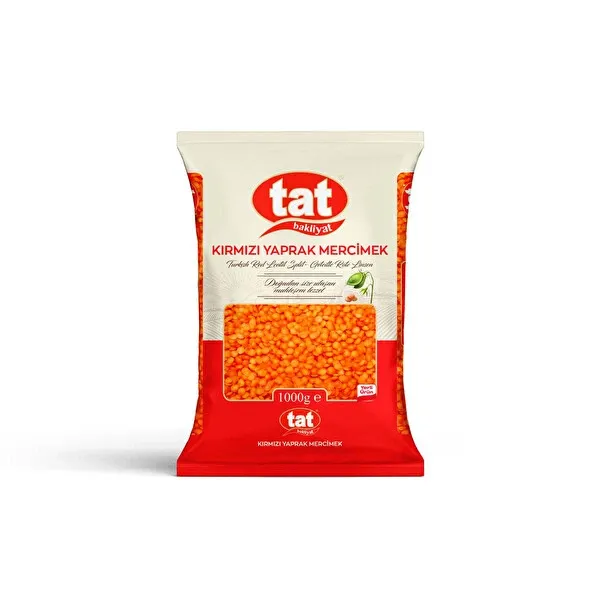 Tat Yaprak Kırmızı Mercimek 1 Kg