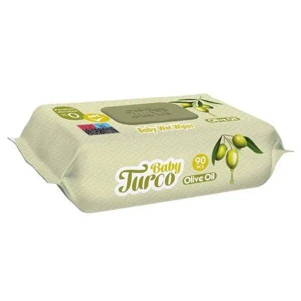 Baby Turco Zeytinyağlı 90'Lı Islak Havlu