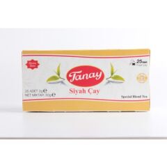 Tanay Sallama Siyah Çay Bardak Poşet 2 gr x 25'li