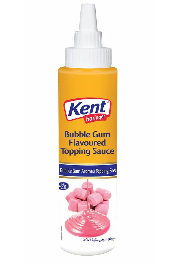Kent Boringer Bubble Gum Topping Sos (SİLİNDİR AMBALAJ)  300 g
