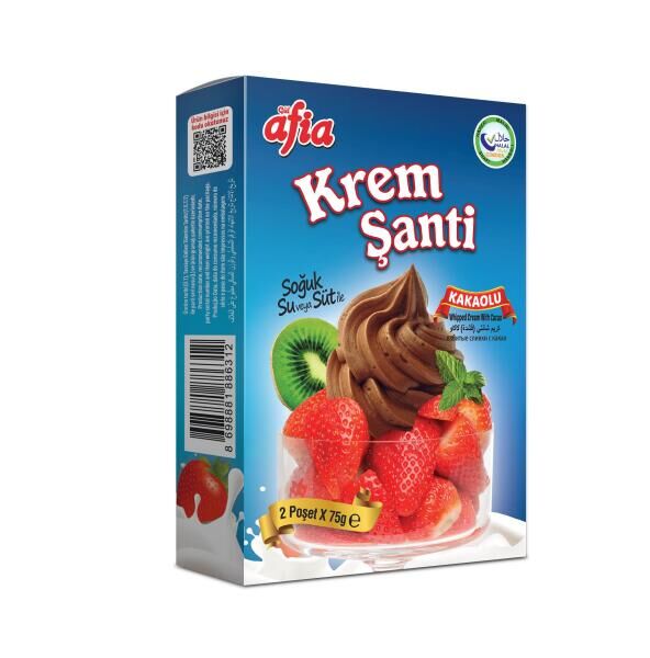 Afia Kakaolu Krem Şanti 2*75 Gr