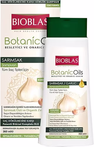 Bioblas Botanic Oils 360 ml Sarımsaklı Saç Dökülmesine Karşı Şampuan