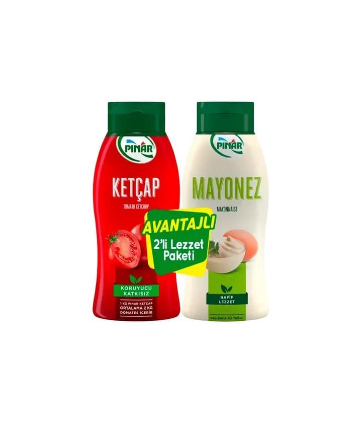 Pınar Ketçap 420 g + Mayonez Light 350 g