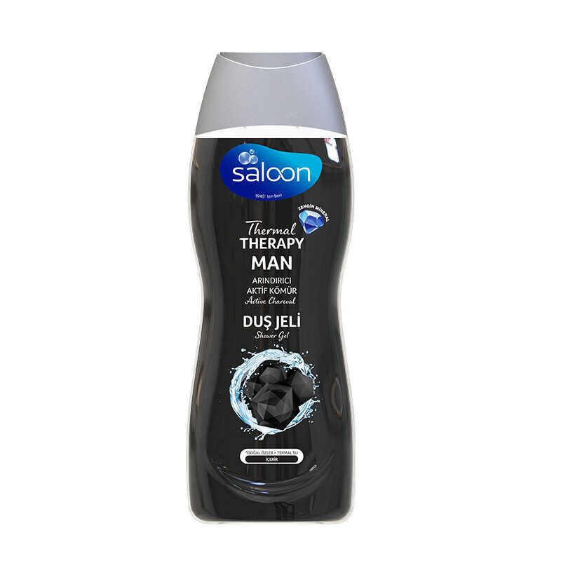 Saloon Thermal Therapy Duş Jeli Man Aktif Kömür 450ML