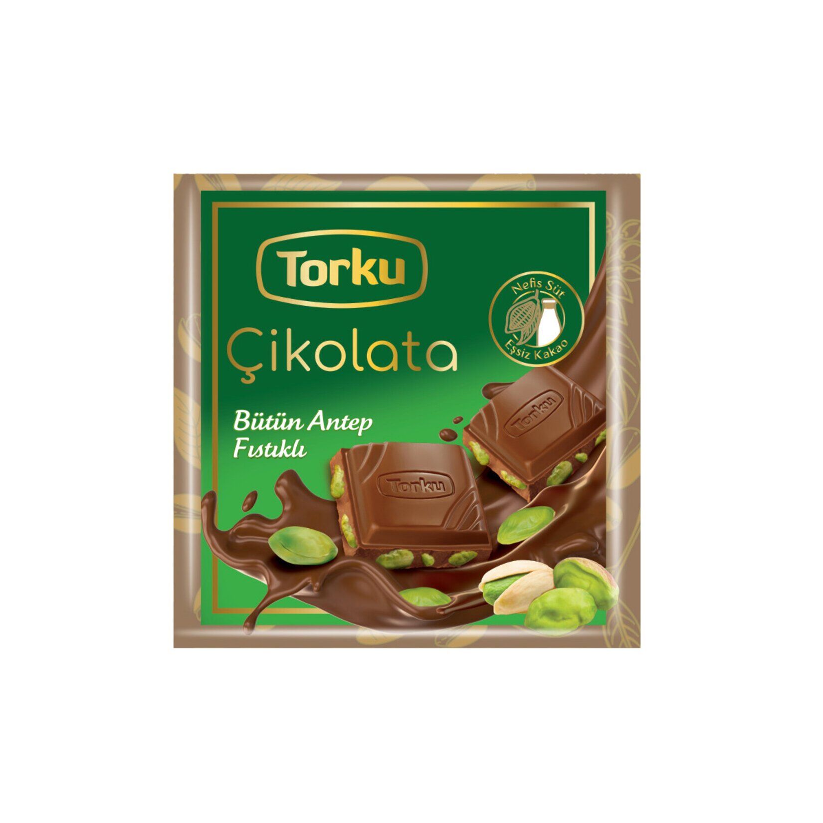 Torku Bütün Antep Fıstıklı Bol Sütlü Çikolata 65 G