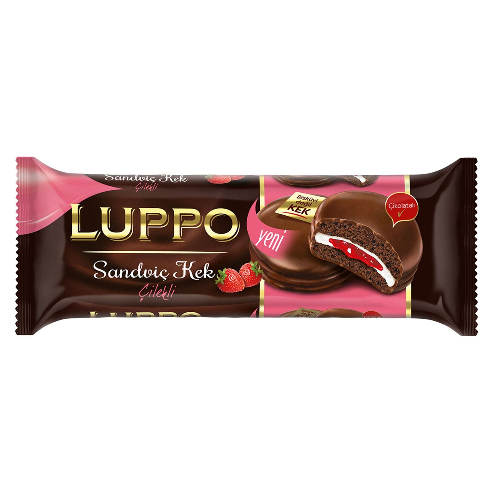 Luppo Çilekli Sandviç Kek 182 G