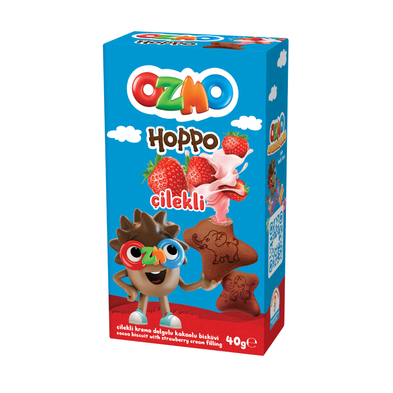çıtır bisküvi Ozmo Hoppo Çilekli 40 g
