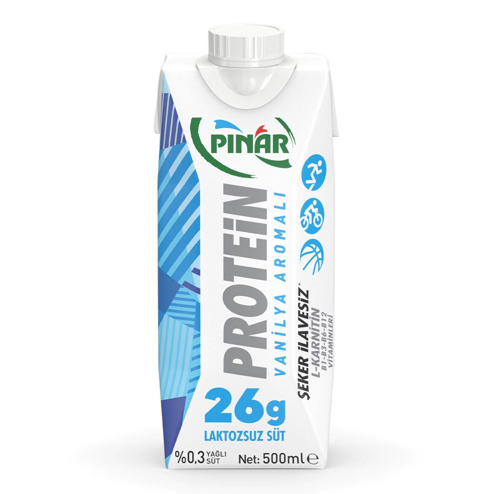 Pınar Protein Vanilya Aromalı Süt 500 ml