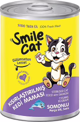 Smile Cat Somonlu 400 gr Kısırlaştırılmış Yetişkin Konserve Kedi Maması
