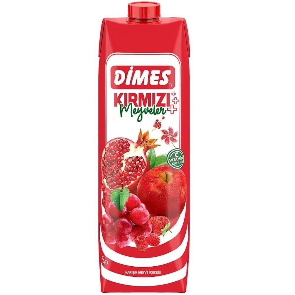 Dimes Meyve Suyu 1L Kırmızı Meyveler