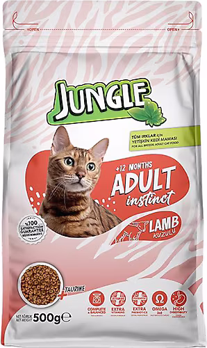 Jungle Kuzu Etli 500 gr Yetişkin Kedi Maması