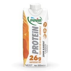Pınar Protein Yer Fıstığı & Muz Aromalı Süt 500 ml