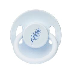 Wee Baby Pure Yuvarlak Uçlu Kauçuk Emzik No:1 - Mavi