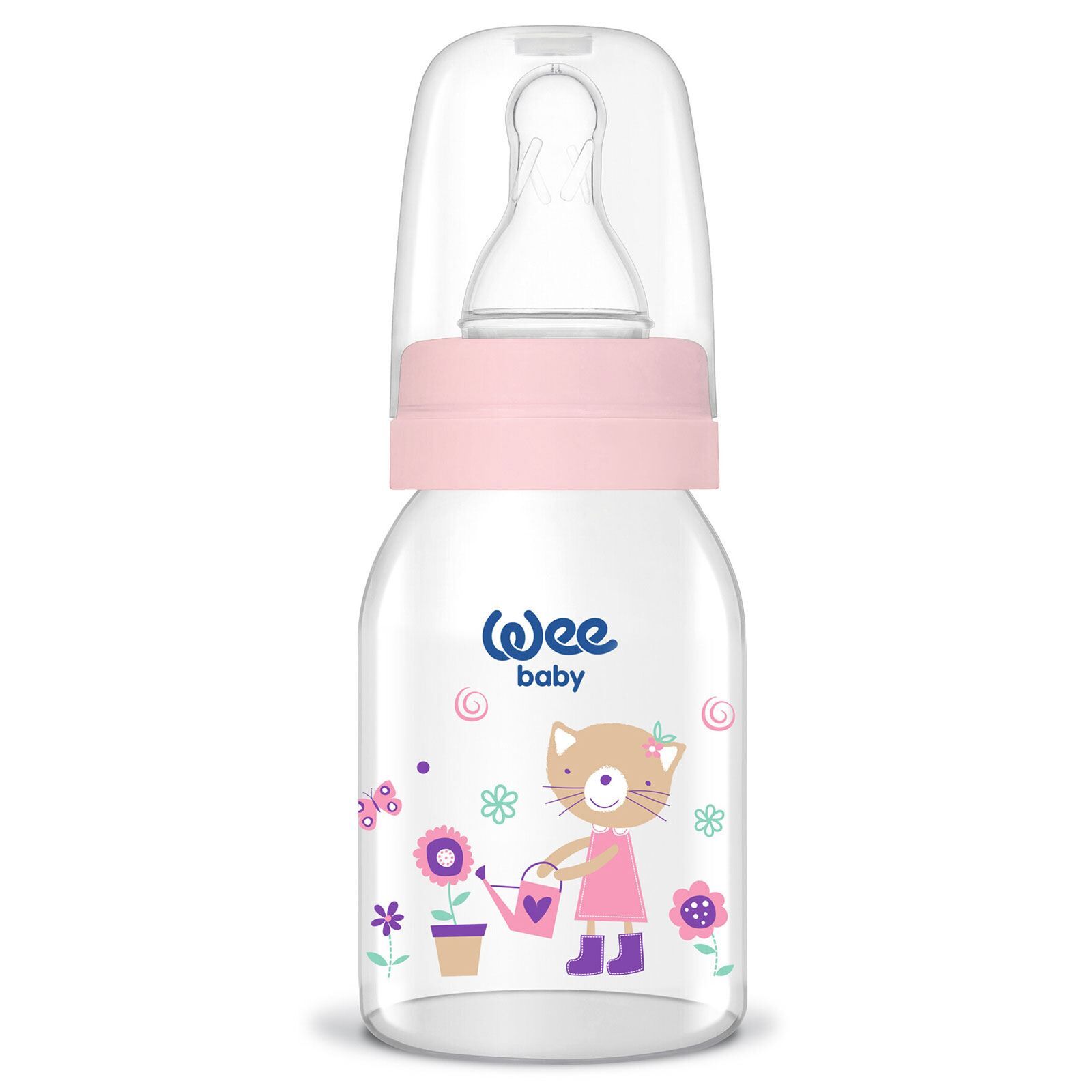 Wee Baby Klasik Cam Biberon 125 ml - PEMBE
