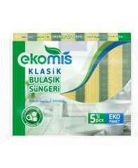 Ekomis Bulaşık Süngeri Klasik 5'li Paket