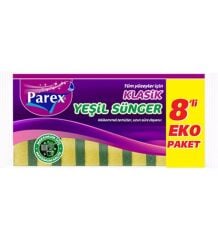 Parex Klasİk Yeşİl SÜnger DÜz 8'Lİ
