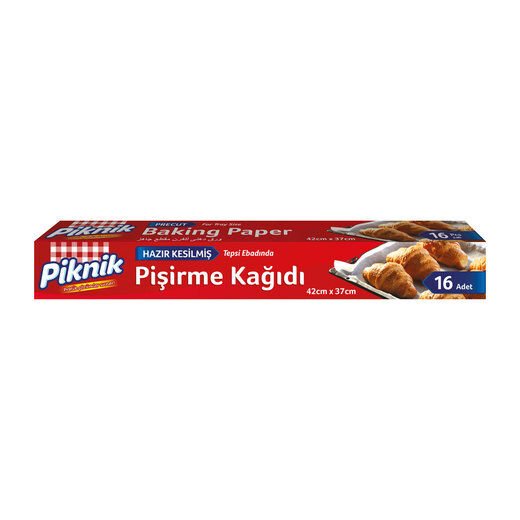 Piknik Hazır Kesilmiş Pişirme Kağıdı 16 Adet